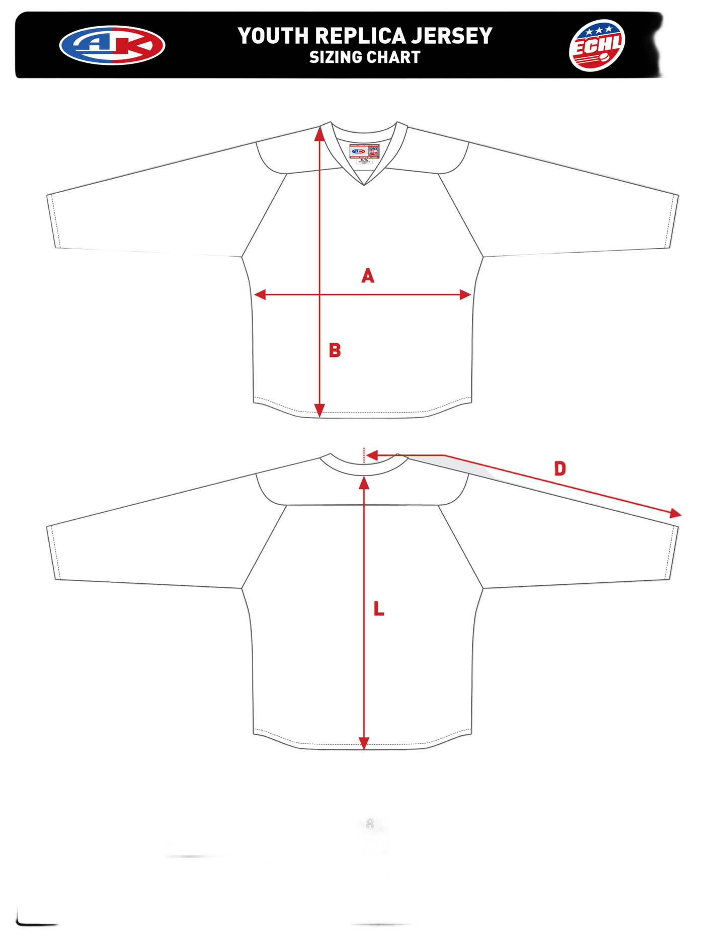 Youth White Replica Jersey