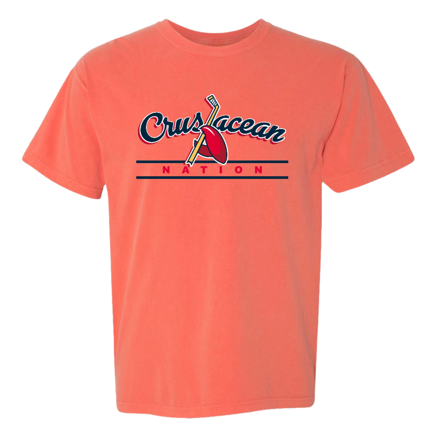 Crustacean Nation Salmon Tee