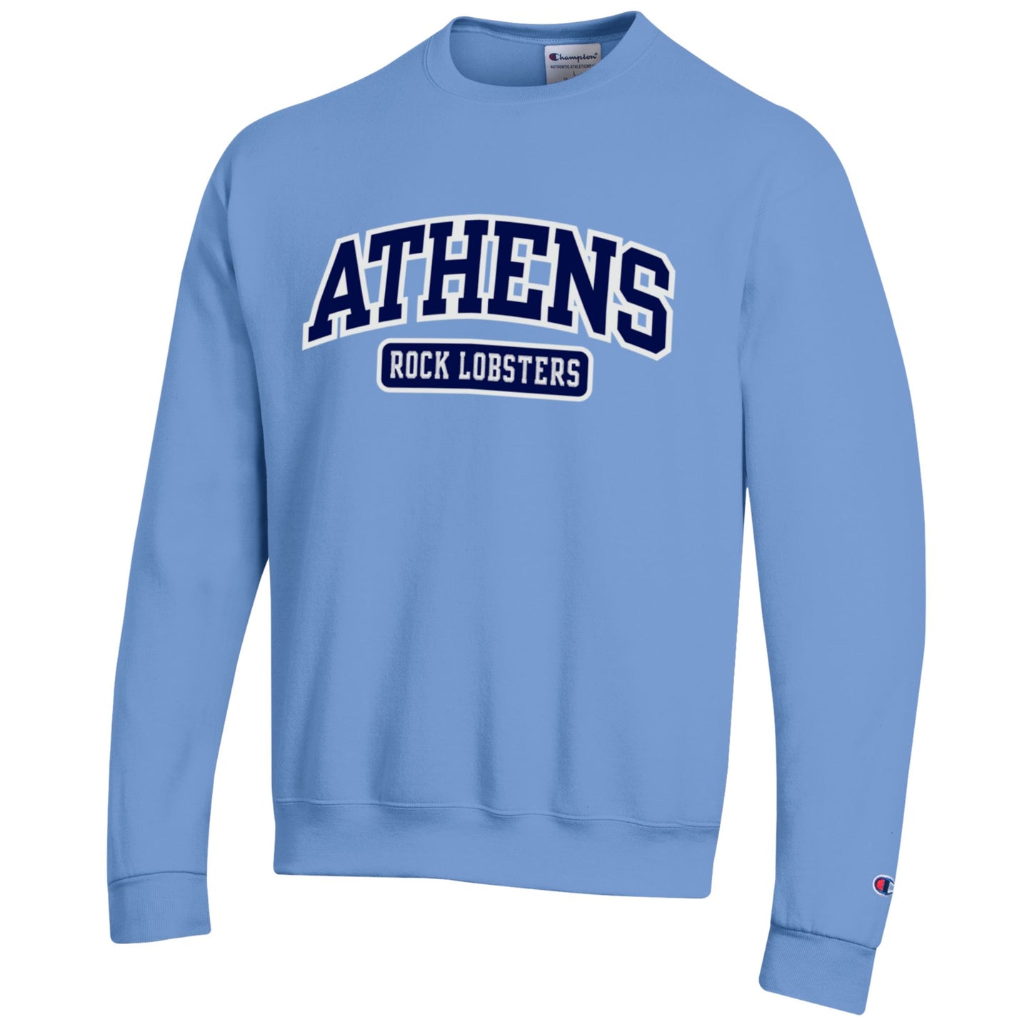 Light Blue Twill Appliqué Crew