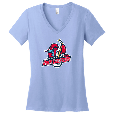 Ladies Lilac V-Neck Tee