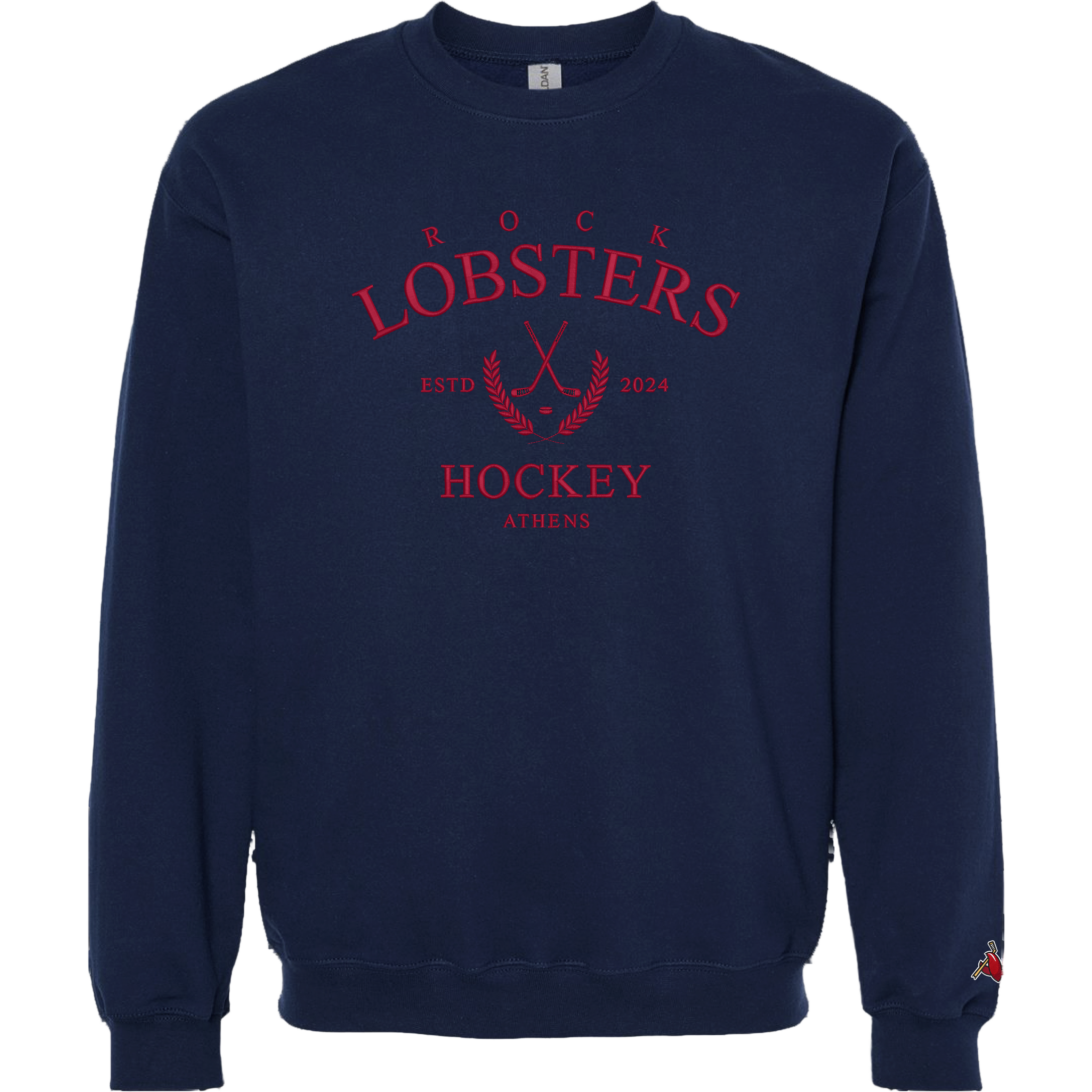 Navy Country Club Embroidered Crewneck