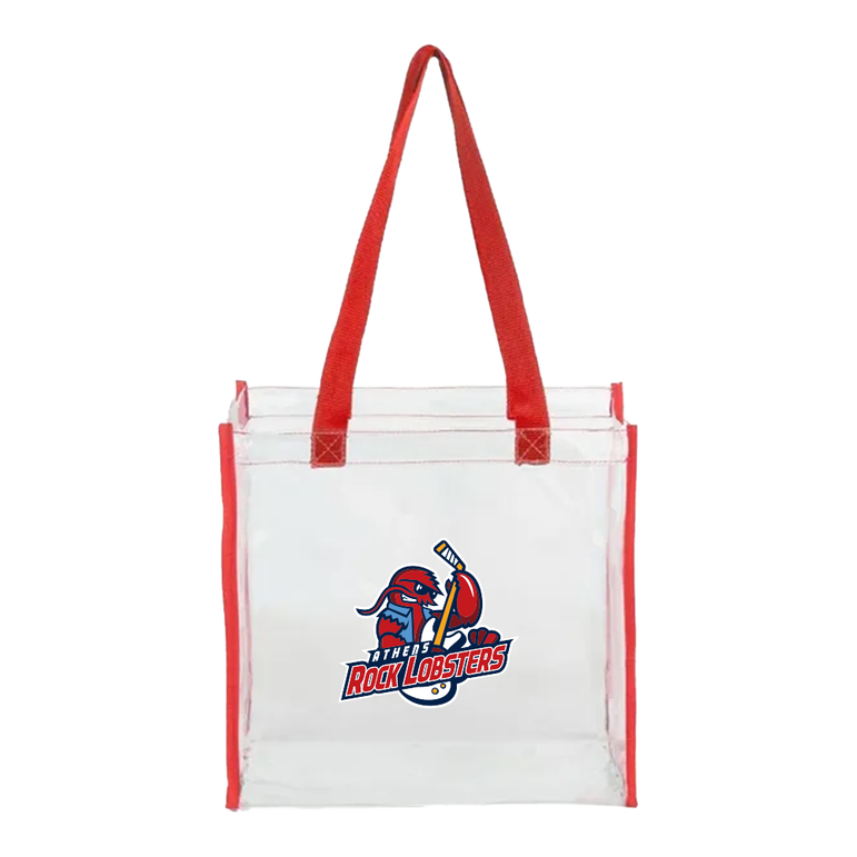 Clear Stadium Bag - Red