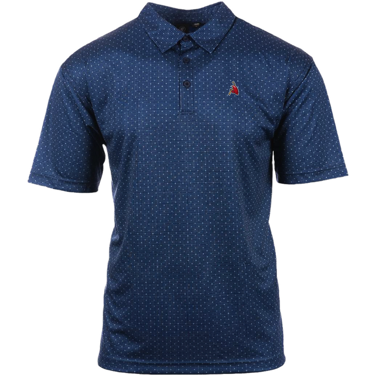 Navy Dot Golf Claw Polo