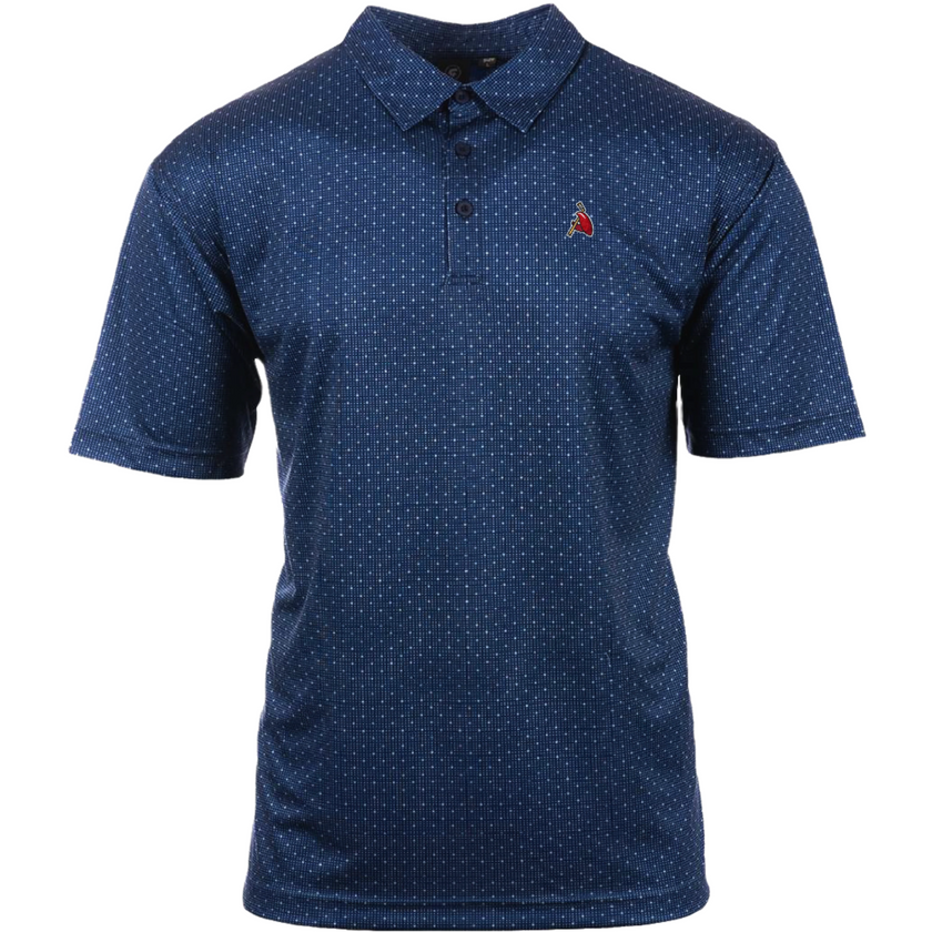 Navy Dot Golf Claw Polo