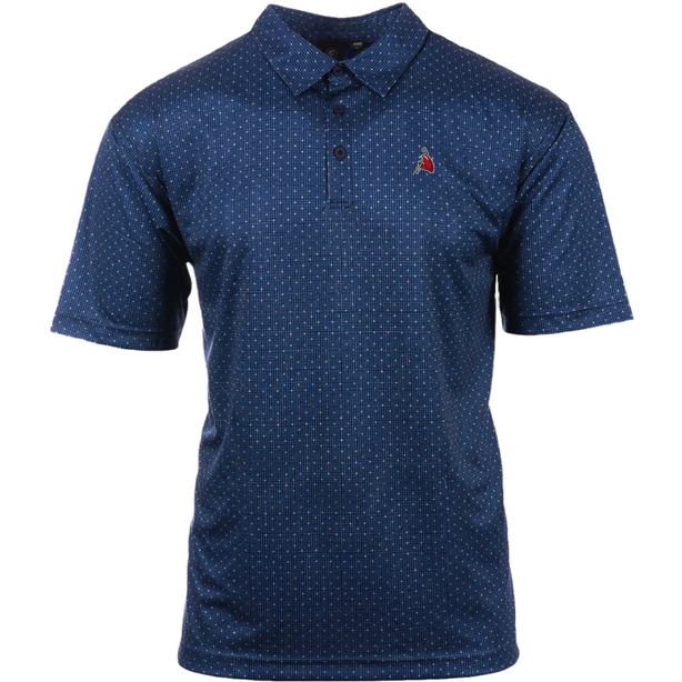 Navy Dot Golf Claw Polo