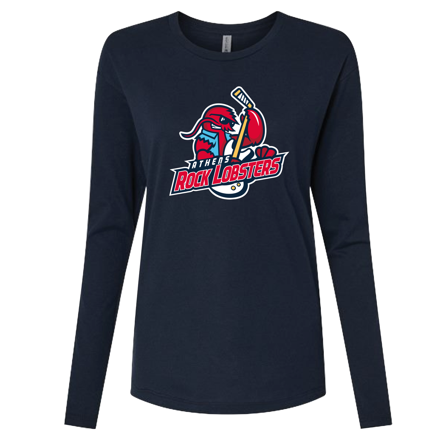 Ladies Navy Alternate Logo LS Tee