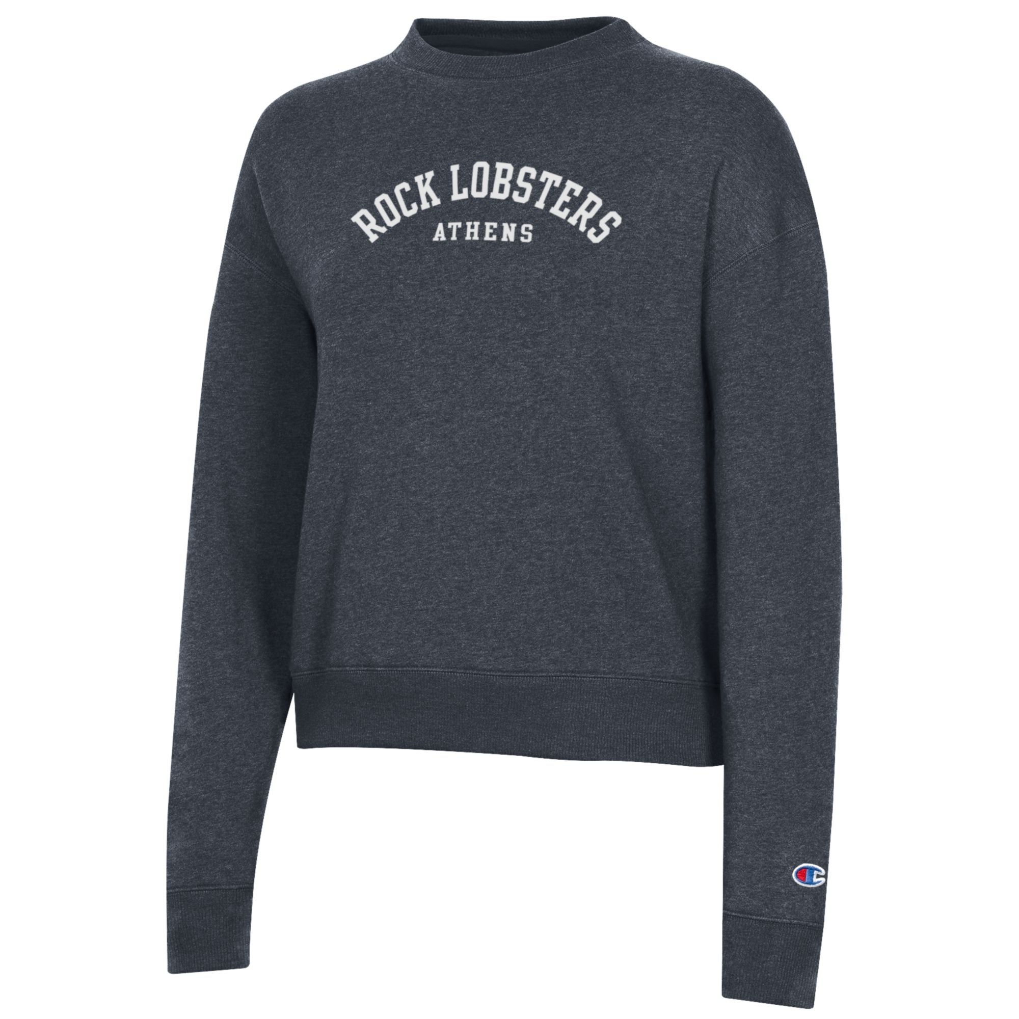 Women's Mock Neck Navy Crew