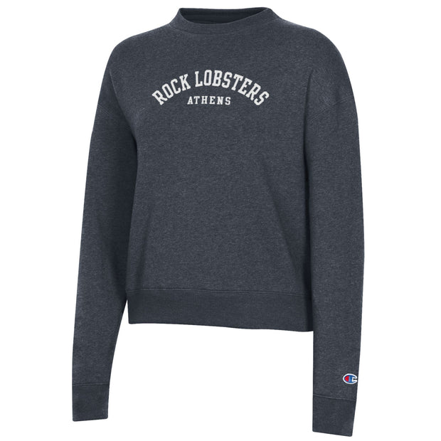 Women's Mock Neck Navy Crew