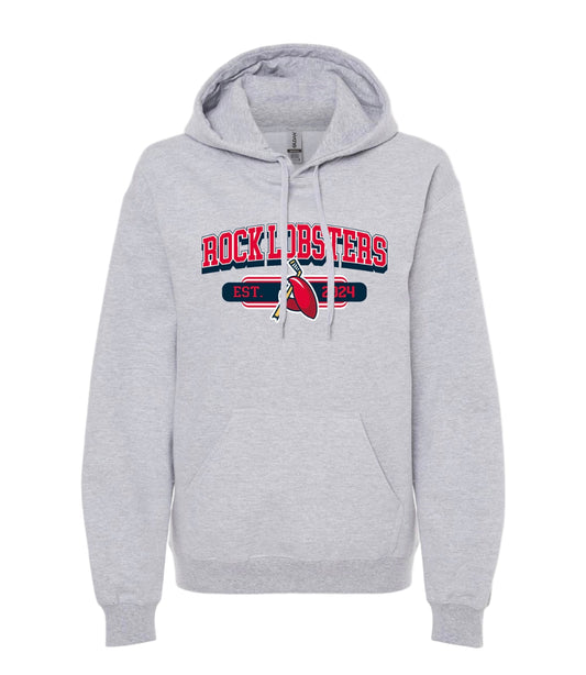 Est. 2024 Heather Grey Claw Logo Hoodie Youth