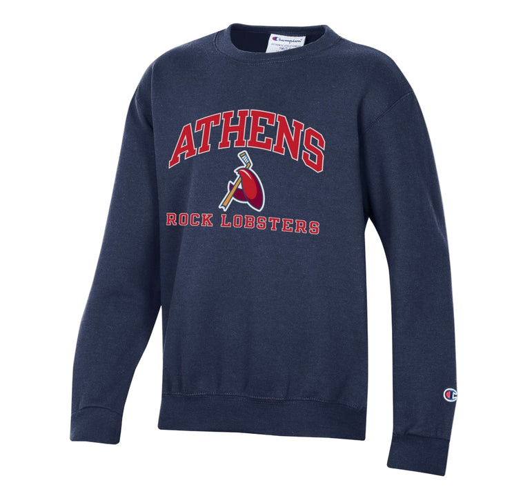 Youth Navy Champion Crew Sweatshirt