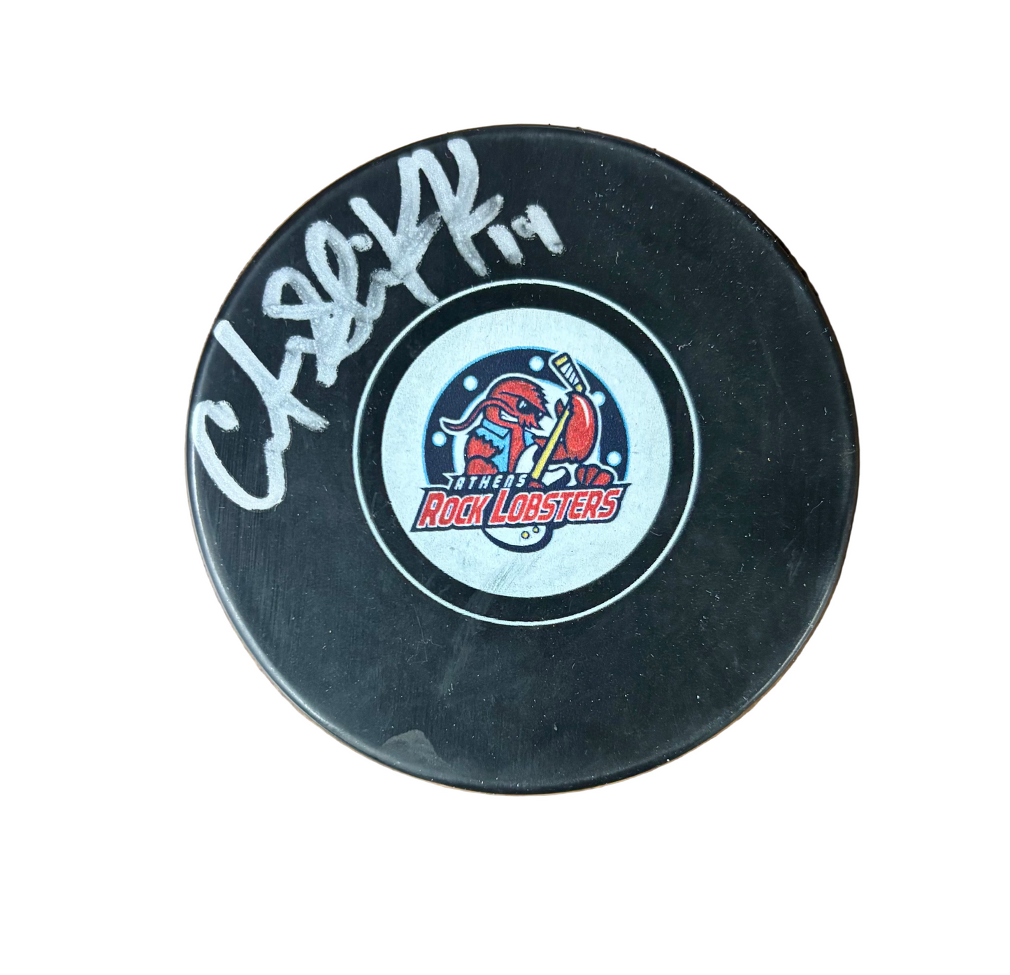 Autographed Puck 2025 #14 Carter Shinkaruk