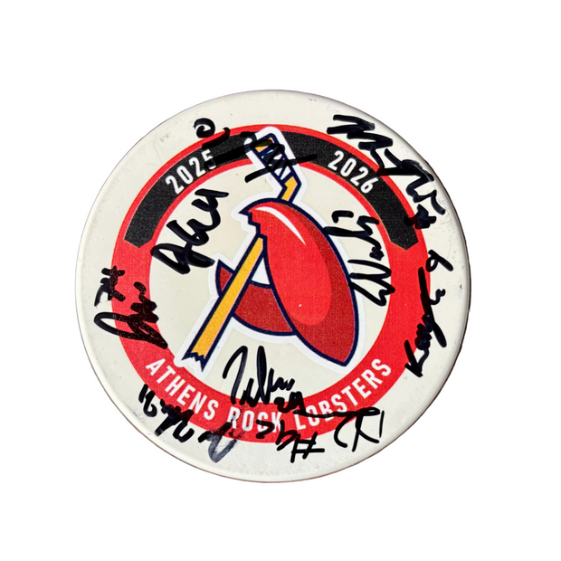 Team Autographed Puck 2026