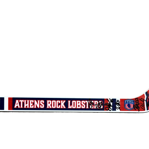 Team Autographed Navy Mini Hockey Stick 2025-2026