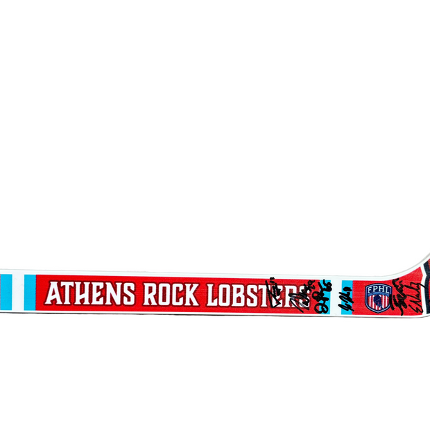 Team Autographed Red Mini Hockey Stick 2025-2026