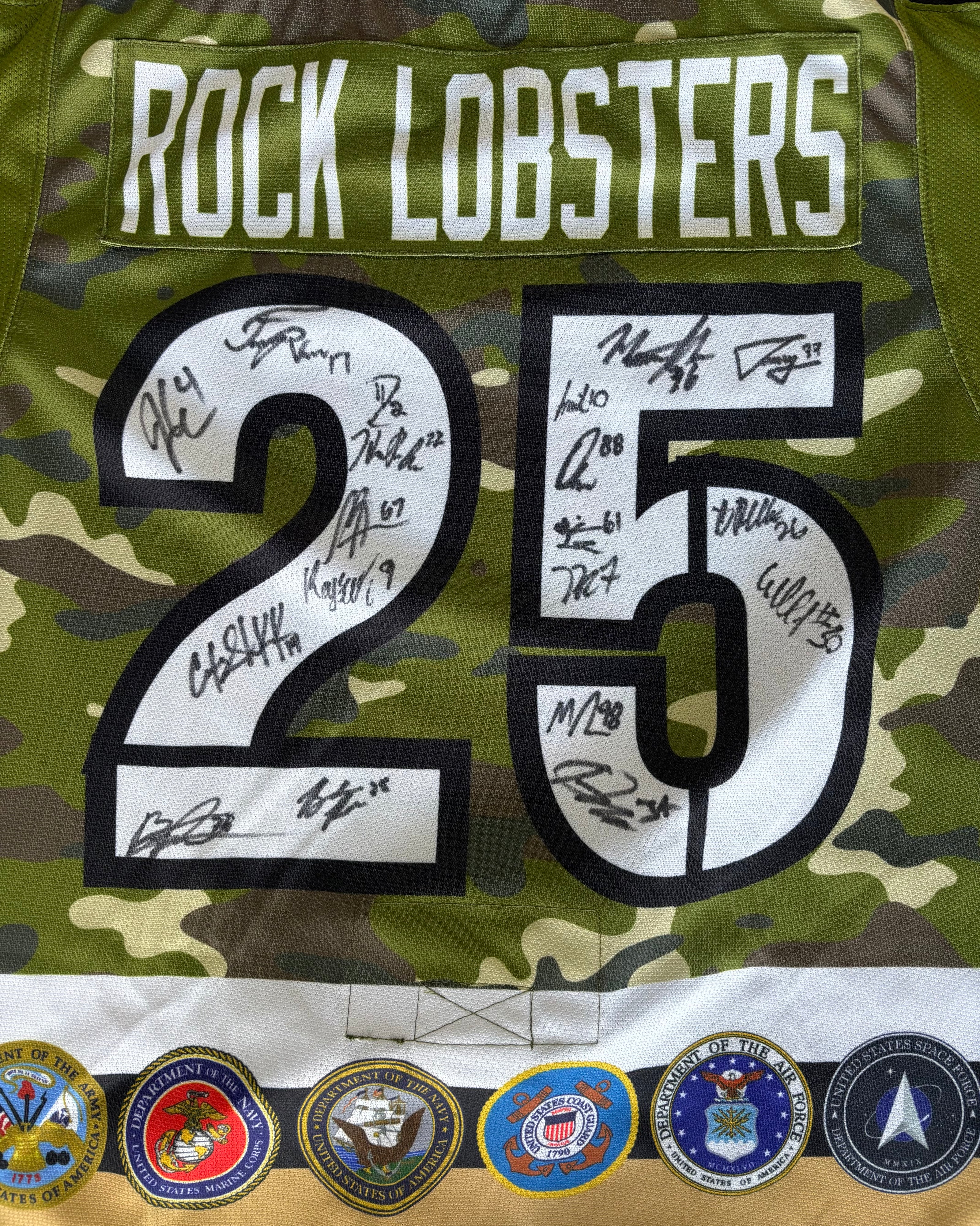 2024-2025 Adult Military Replica Team Signed Jersey