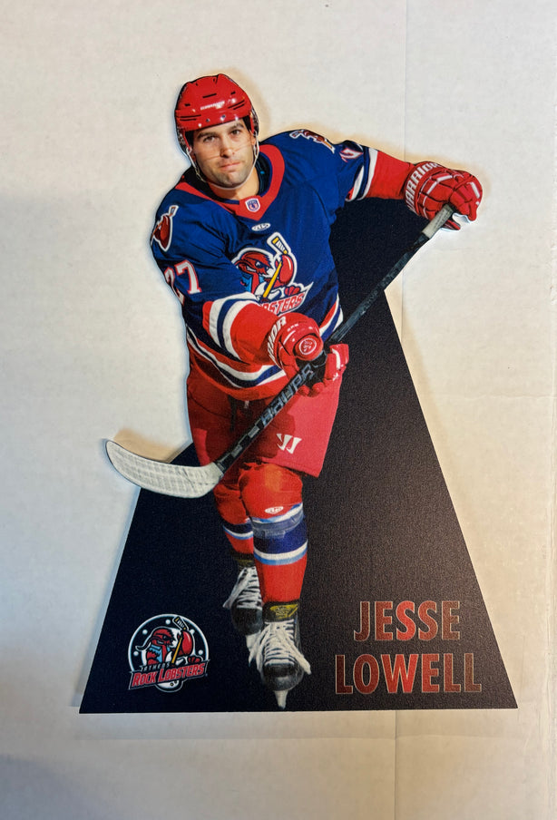 Autographed 12" Tabletop Player Standee #27 Jesse Lowell
