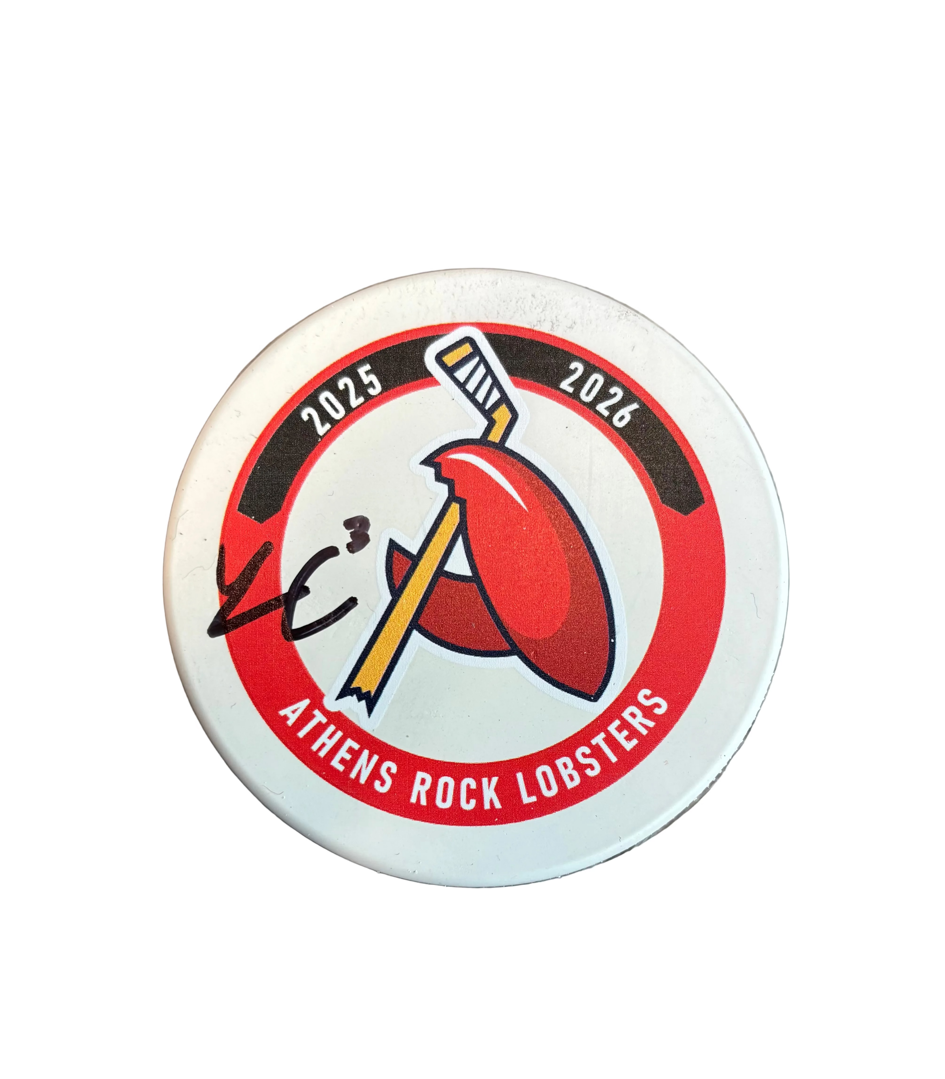 Autographed Puck 2026 #3 Luke Croucher