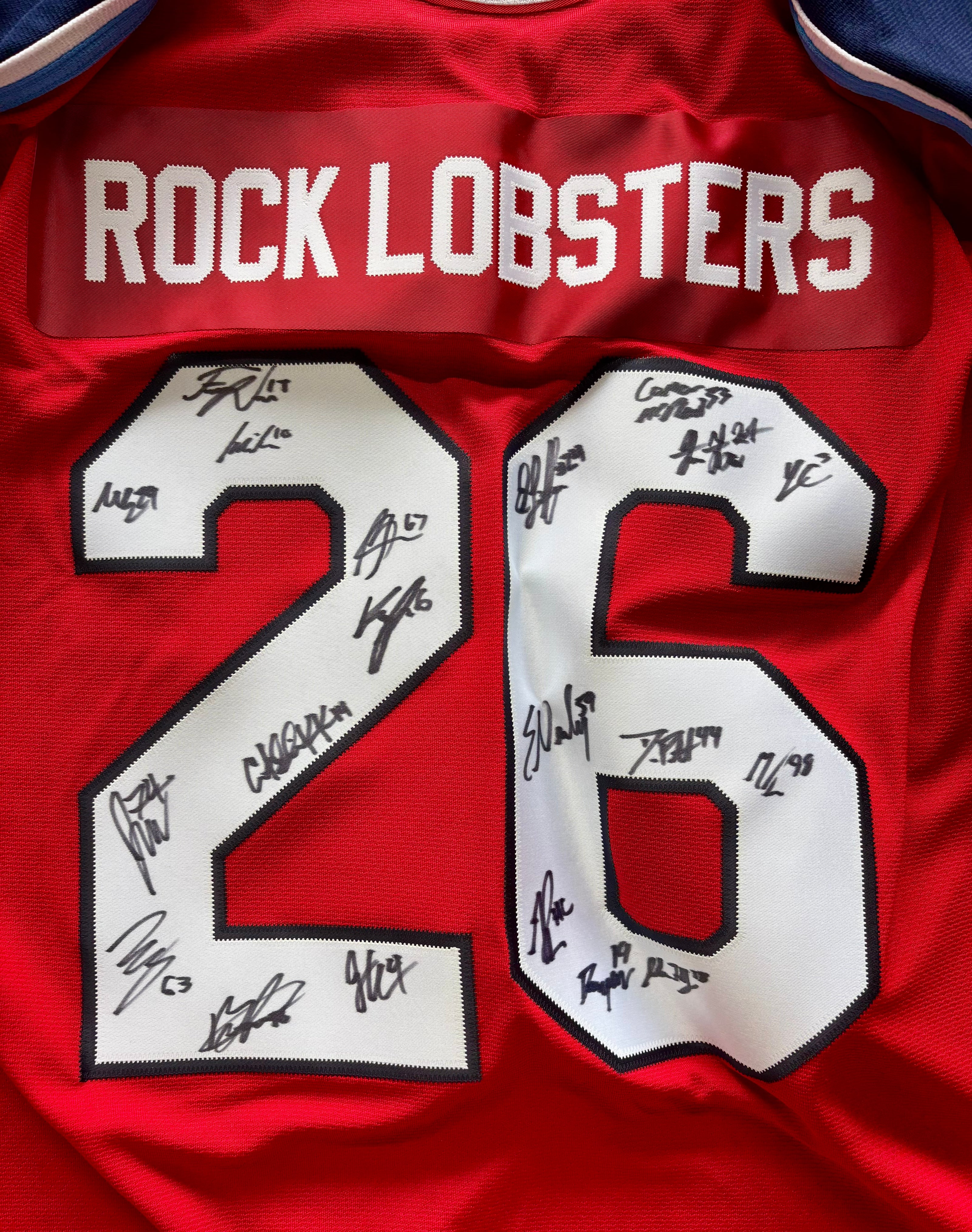 Adult Red Replica Team Signed Jersey 2026