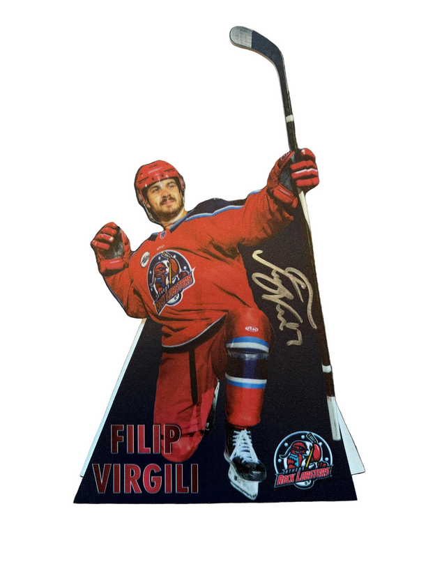 Autographed 12" Tabletop Player Standee #17 Filip Virgili
