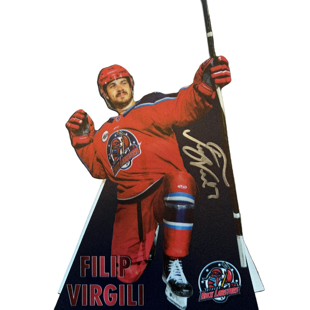 Autographed 12" Tabletop Player Standee #17 Filip Virgili