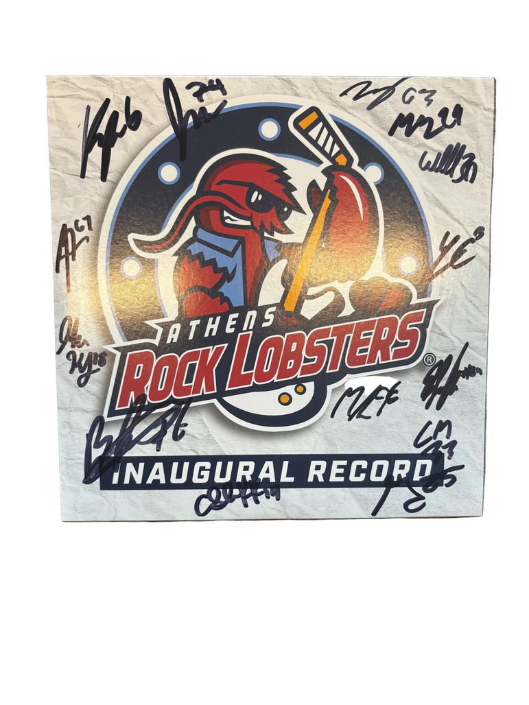 Autographed Athens Rock Lobsters Inaugural Vinyl Record