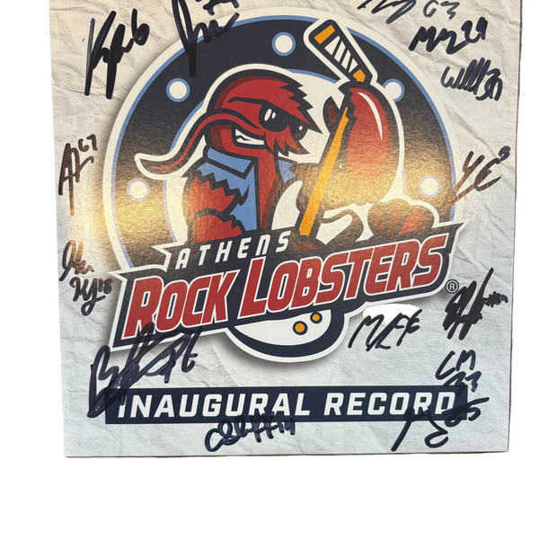 Autographed Athens Rock Lobsters Inaugural Vinyl Record