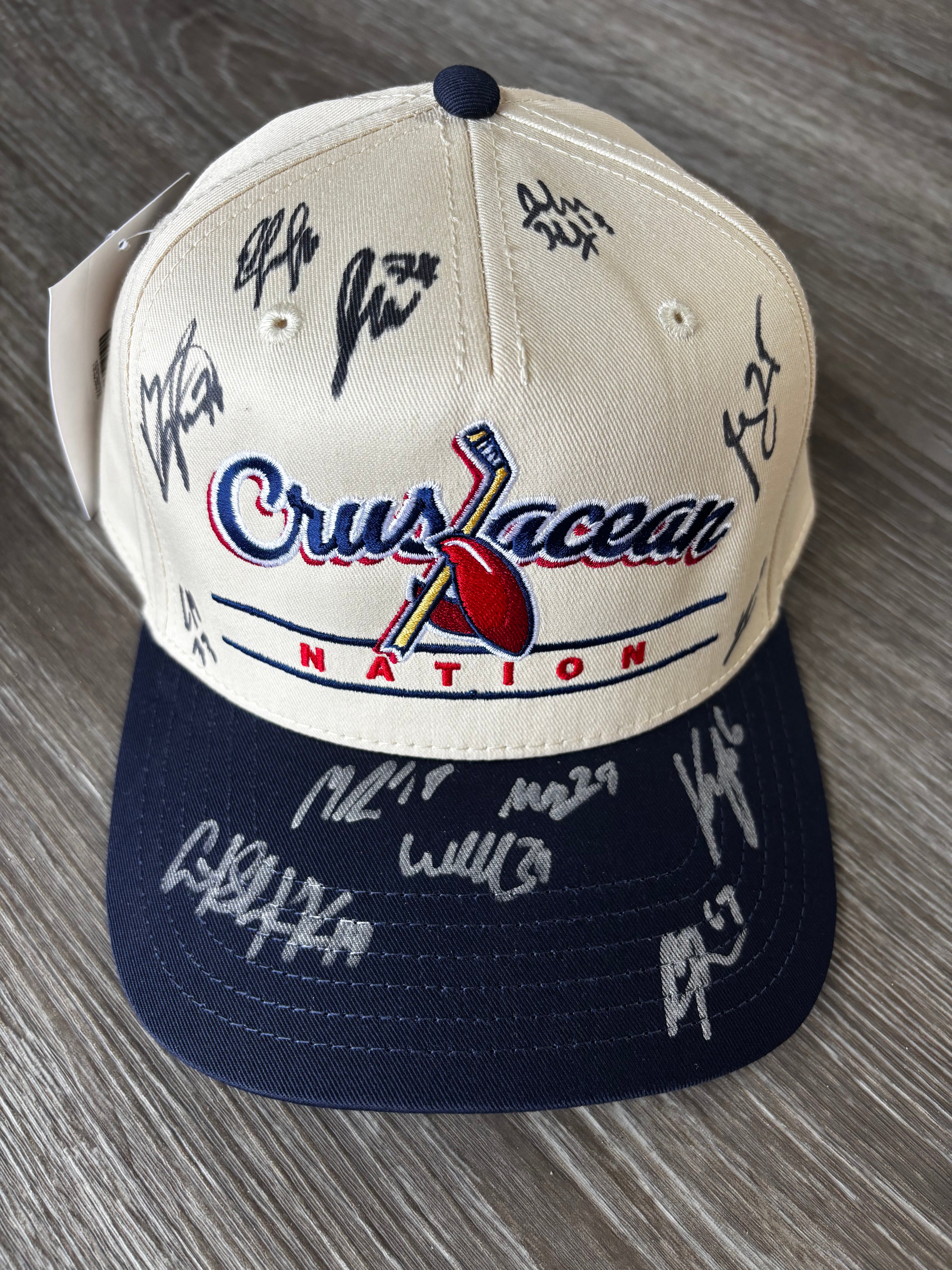 Navy Crustacean Nation Hat: Autographed 2026