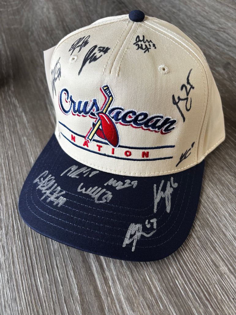 Navy Crustacean Nation Hat: Autographed 2026