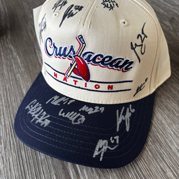Navy Crustacean Nation Hat: Autographed 2026