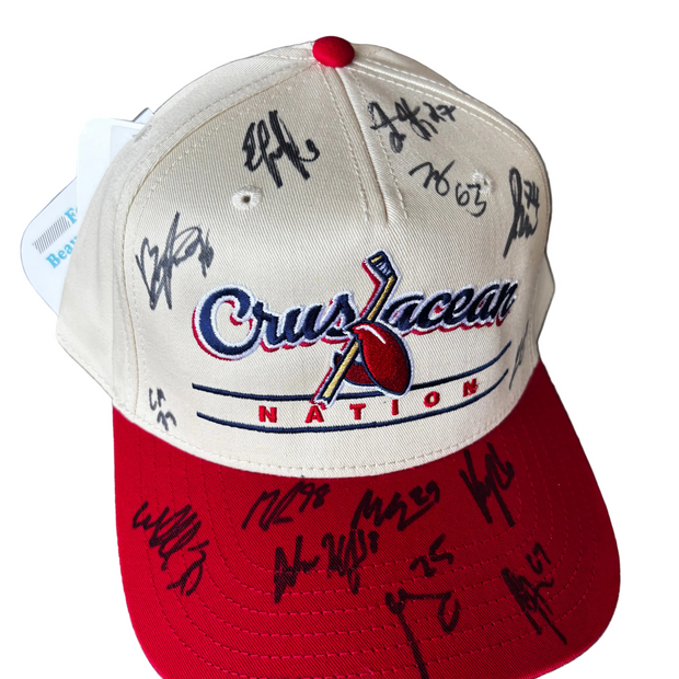 Red Crustacean Nation Hat: Autographed 2026