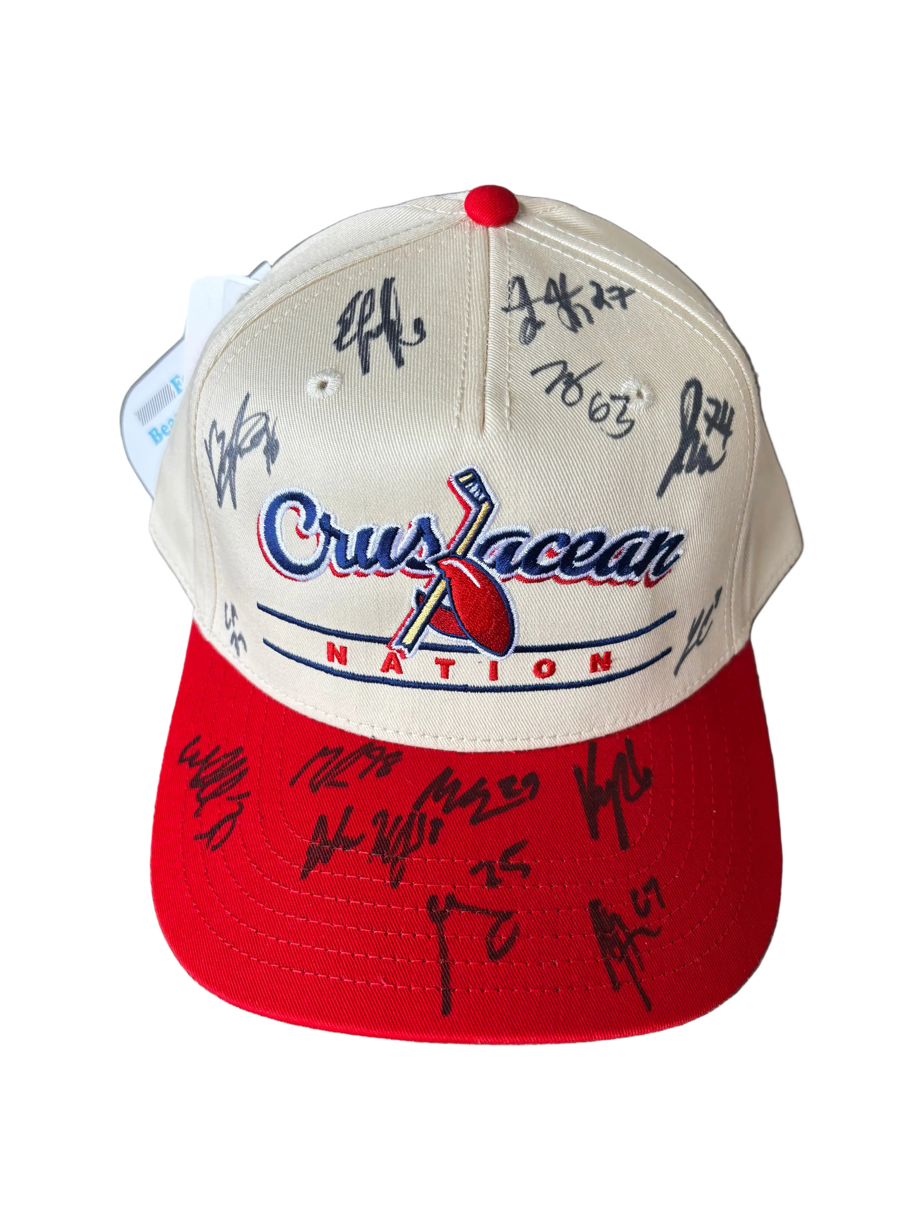 Red Crustacean Nation Hat: Autographed 2026