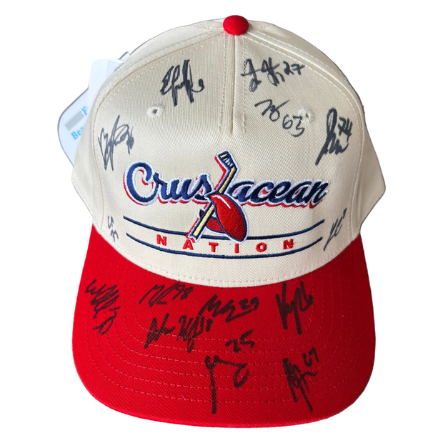 Red Crustacean Nation Hat: Autographed 2026