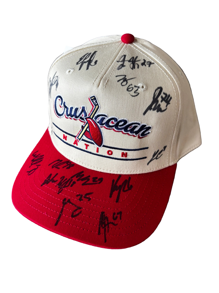 Red Crustacean Nation Hat: Autographed 2026