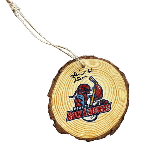 Autographed Wooden Christmas Ornament #61 Dionne Demke 2024-2025