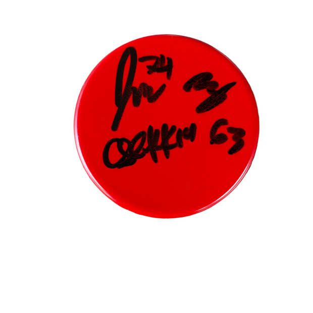 Team Autographed Red Foam Puck 2026