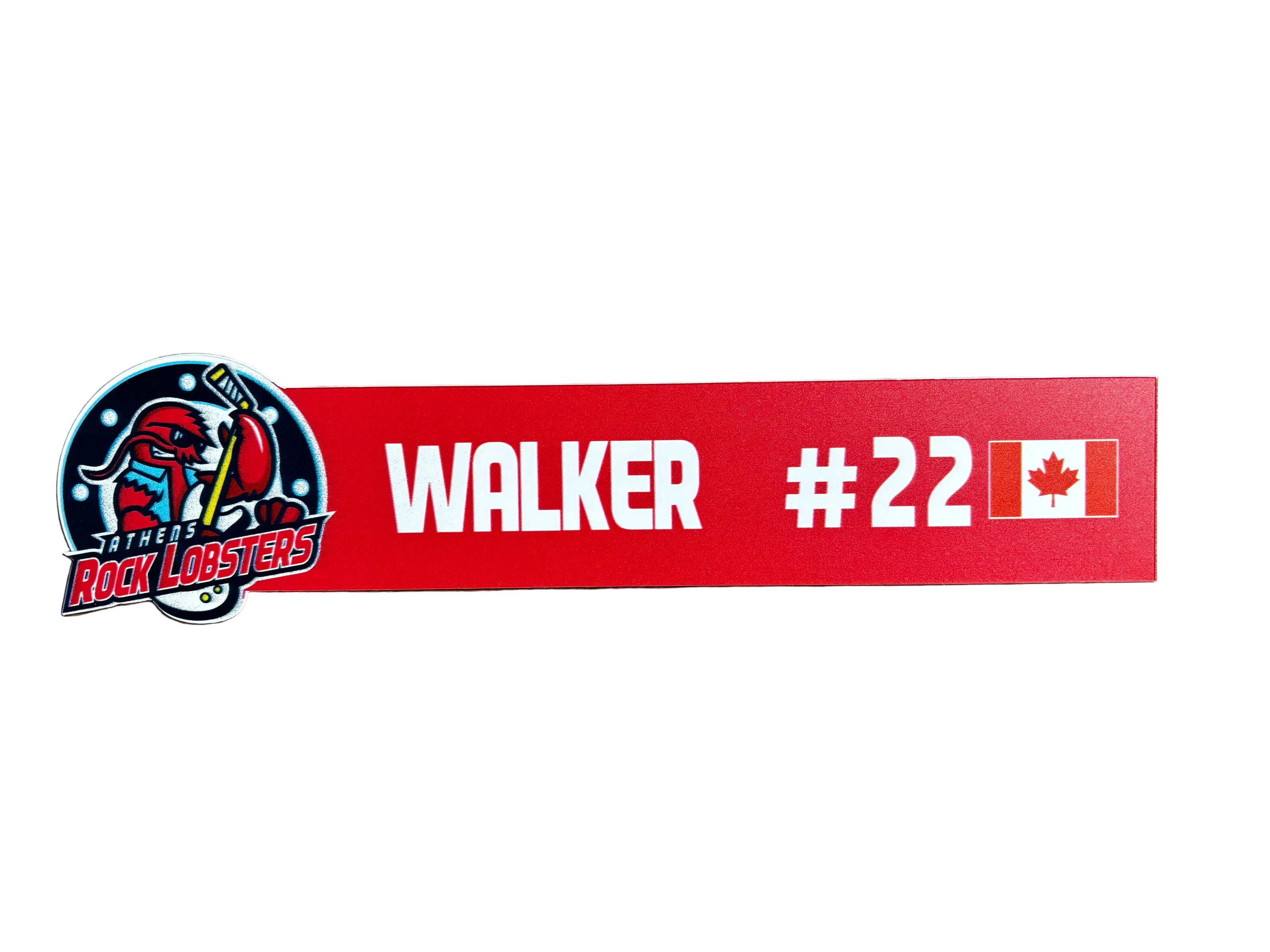 Name Plate Brandon Walker #22