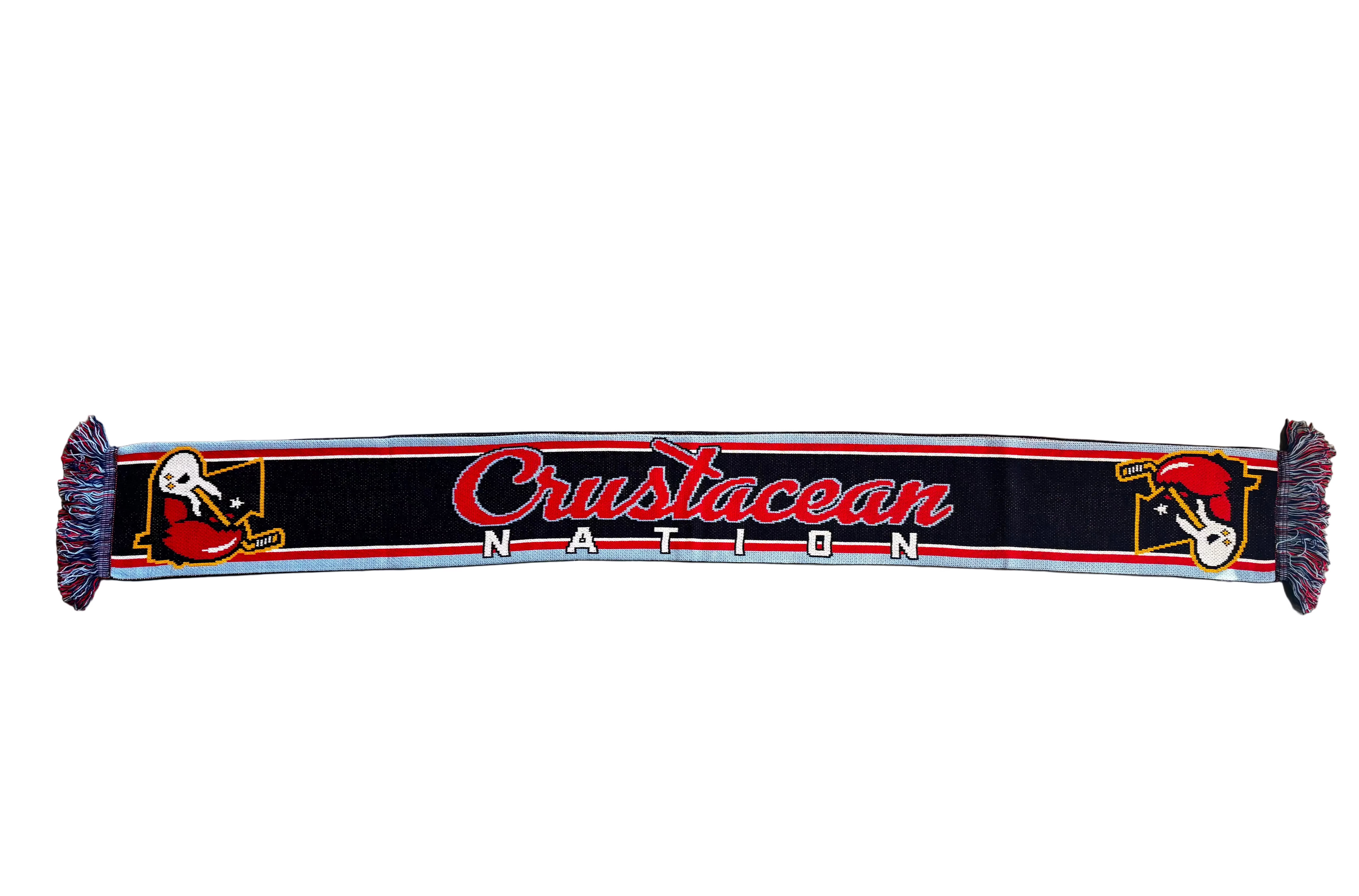 Crustacean Nation Knitted Scarf