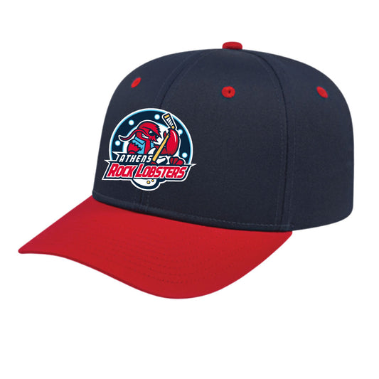 Adult Navy/Red Logo Snap Back Cap