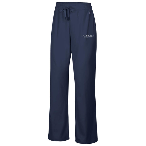 Women's Champion Navy Sueded Wide Leg Sweatpants