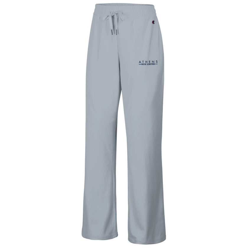 Women's Champion Silver Sueded Wide Leg Sweatpants