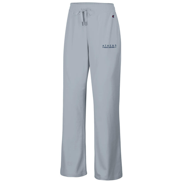 Women's Champion Silver Sueded Wide Leg Sweatpants