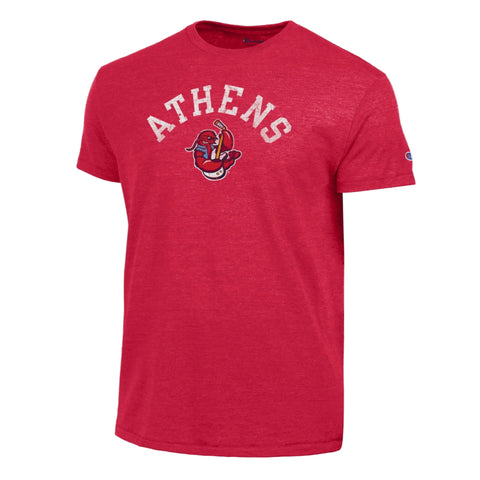 Red Athens Champion Tri-Blend Tee
