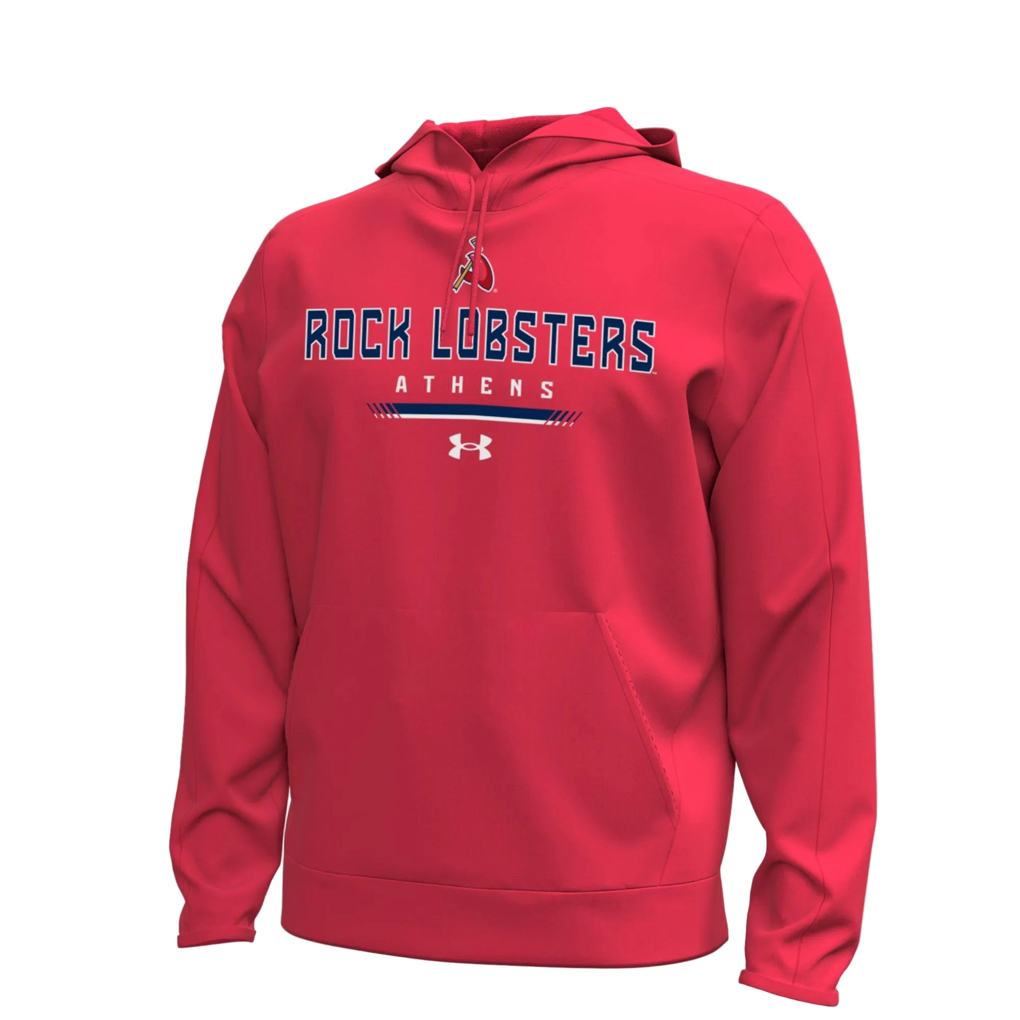 Athens Red Under Armour Pullover Hood
