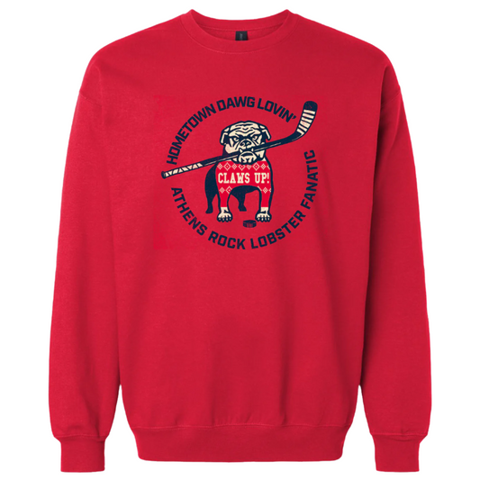 Dawgs Red Crewneck Sweatshirt