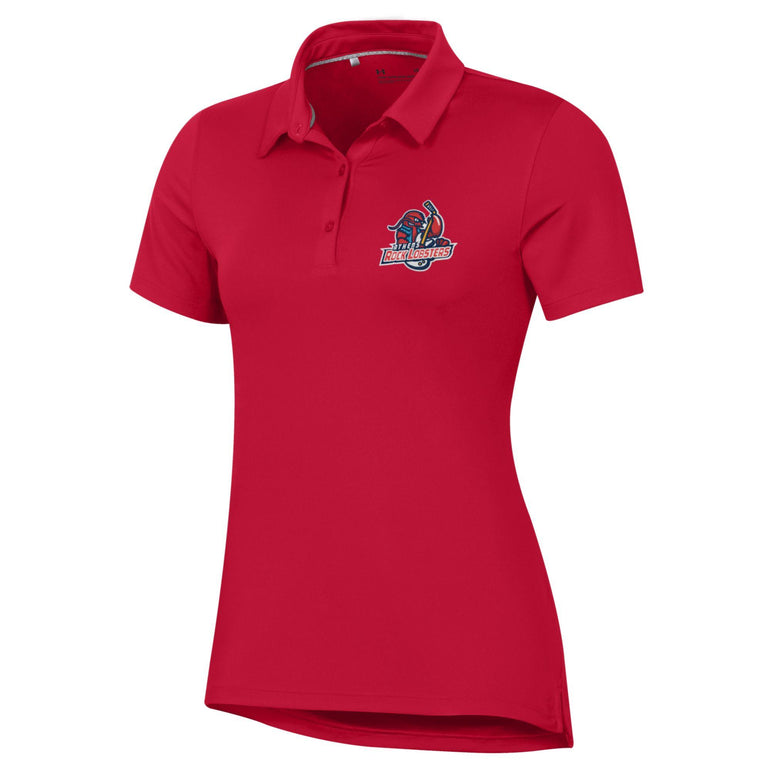 Women's Red Under Armour Polo