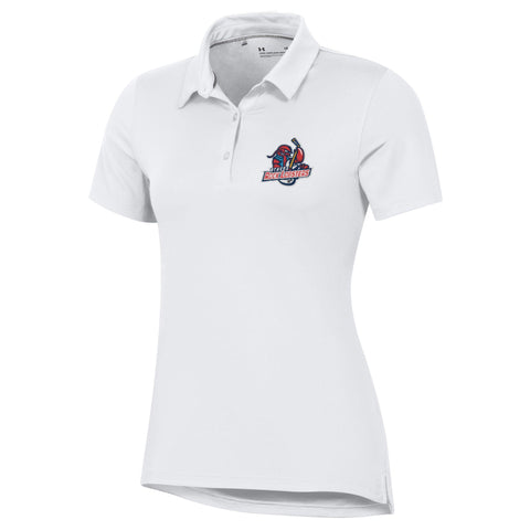 Women's White Under Armour Polo